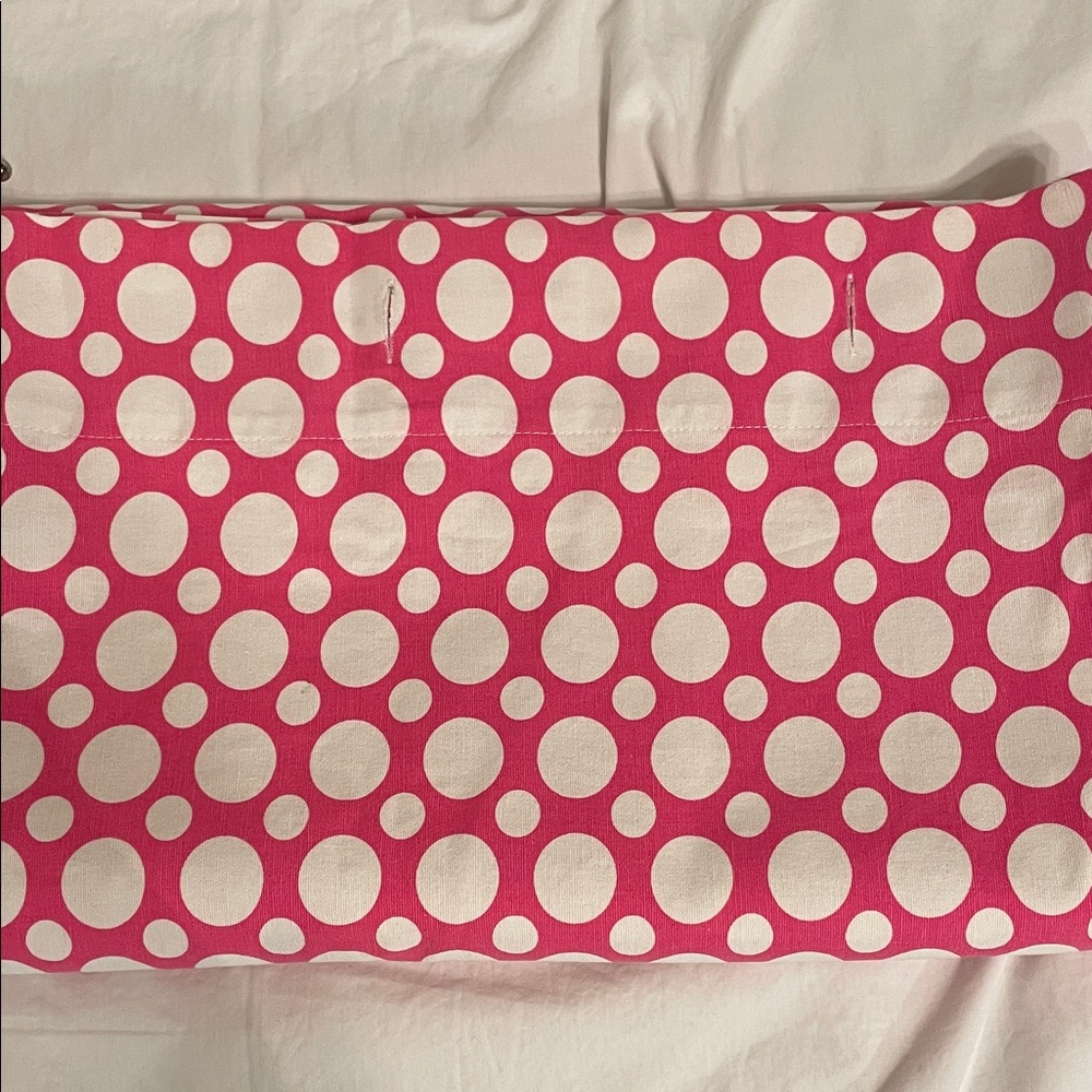 Pottery Barn Teen Pink and White Polka Dot shower curtain